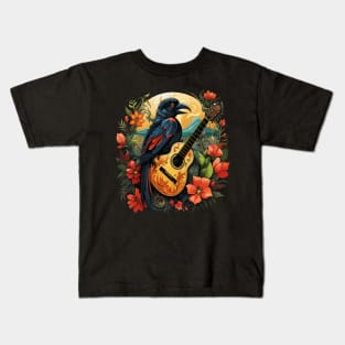 Umbrellabird Playing Guitar Kids T-Shirt